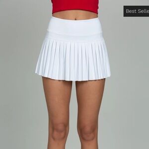 White Gold Hinge tennis skirt